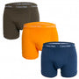 Calvin Klein - 3 Pack Cotton Stretch Normal Rise Trunks - Orange /Blue/Green