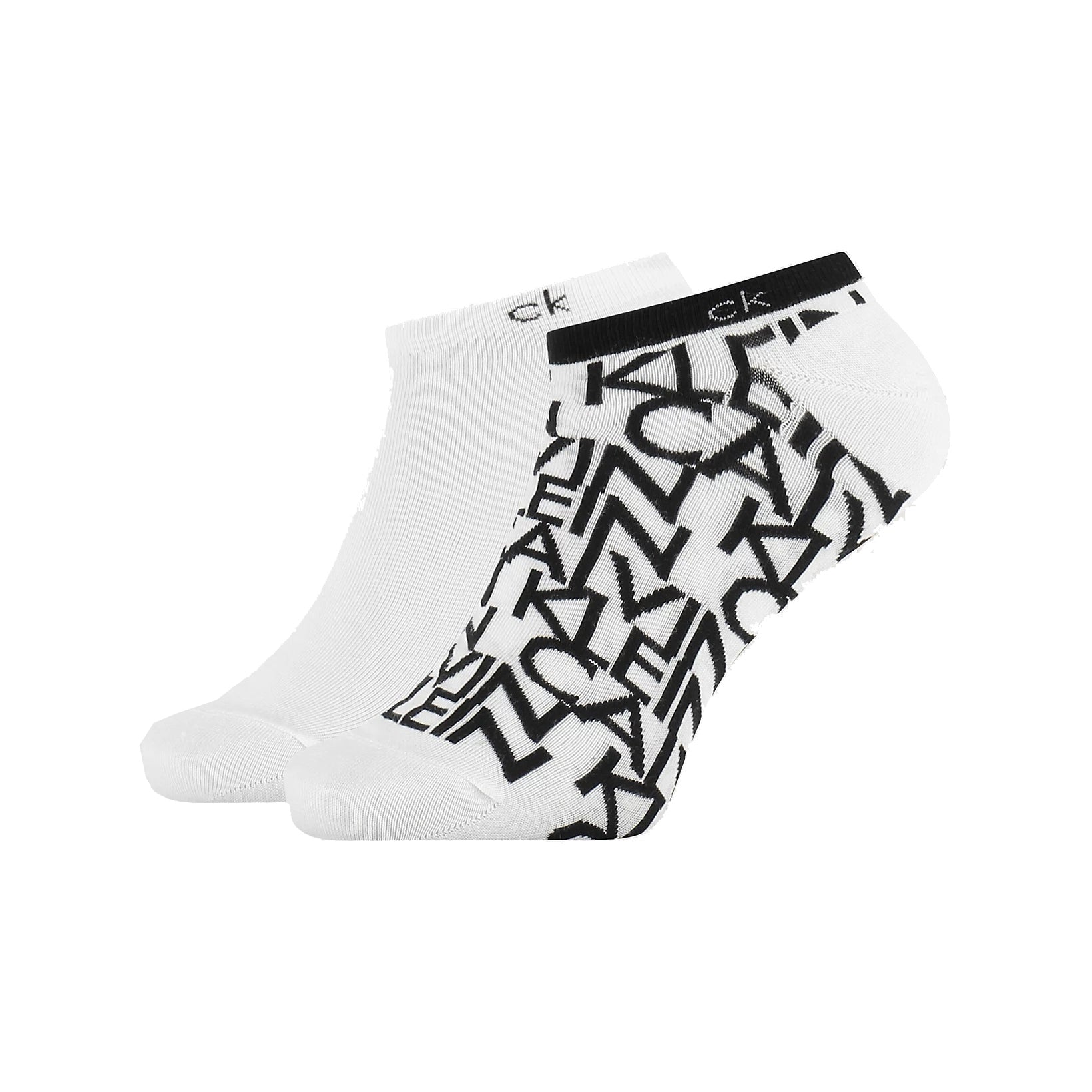 Calvin Klein 2 PACK TRAINER SOCKS All-Over-Logo