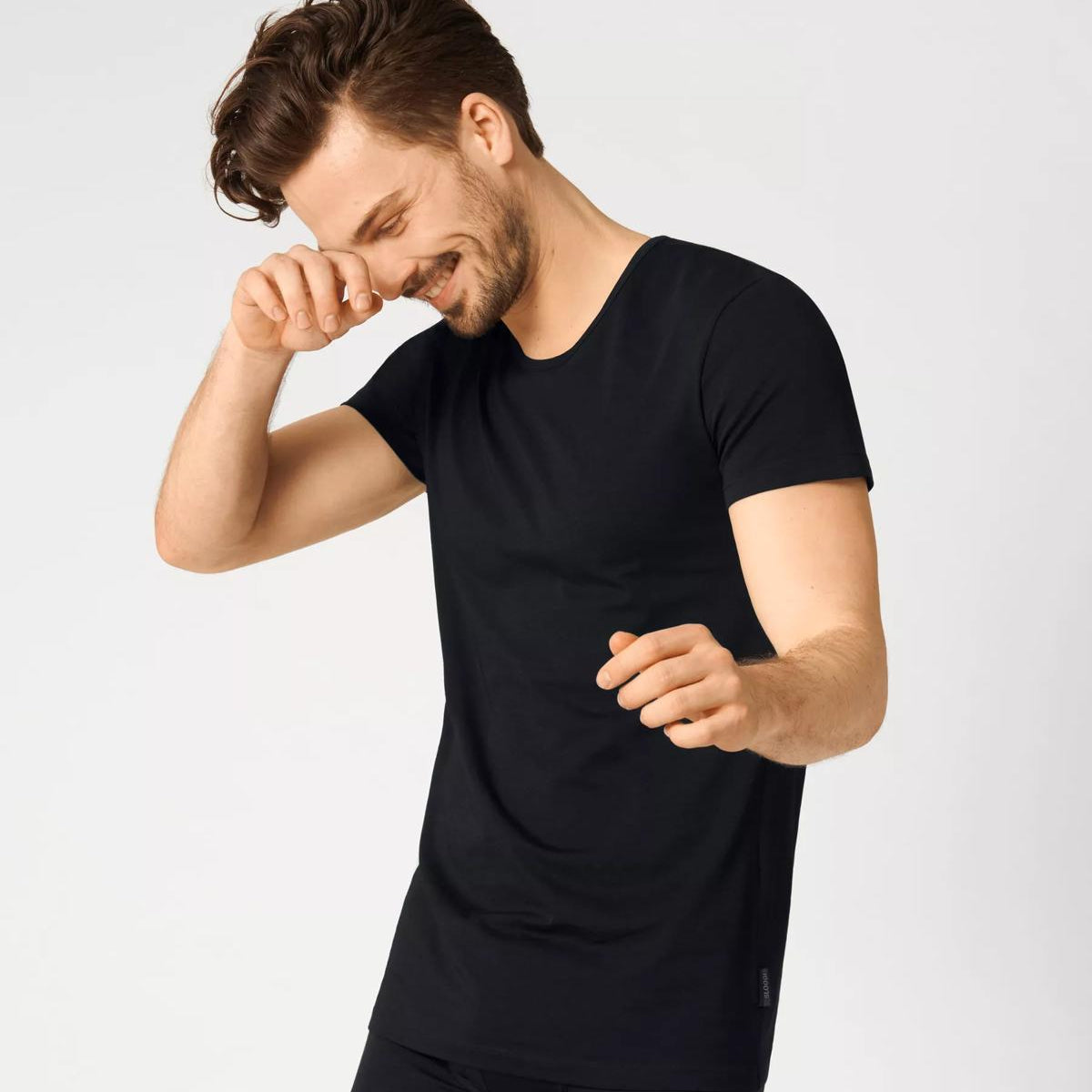 Sloggi Round Neck 2 PACK T-Shirts-Black