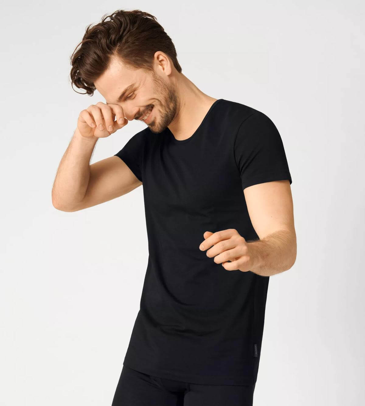 Sloggi Round Neck 2 PACK T-Shirts-Black