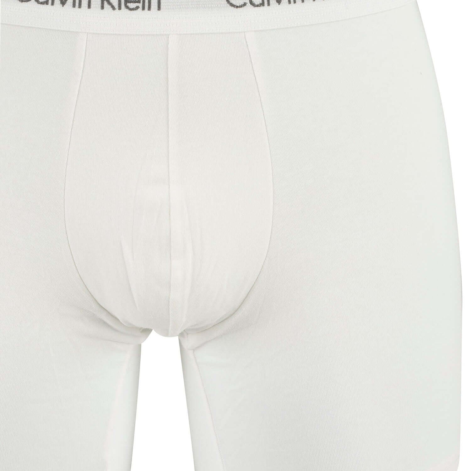 Calvin Klein Cotton Stretch 3 Pack Boxer Briefs - White / B&W Stripe / Black