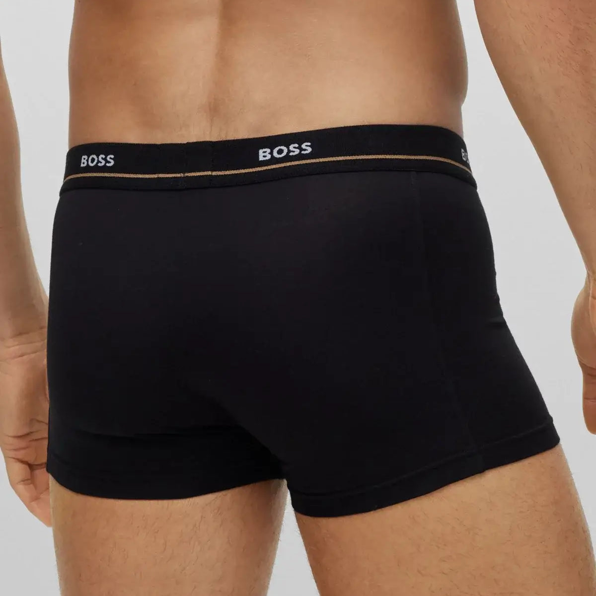 Boss - 5 Pack Cotton Stretch Trunks with Logo Waistbands - Multicolour