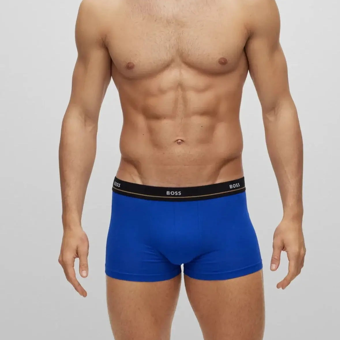 Boss - 5 Pack Cotton Stretch Trunks with Logo Waistbands - Multicolour