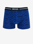 Boss 3 Pack of Stretch-Cotton Trunks - Blue, Black, Green