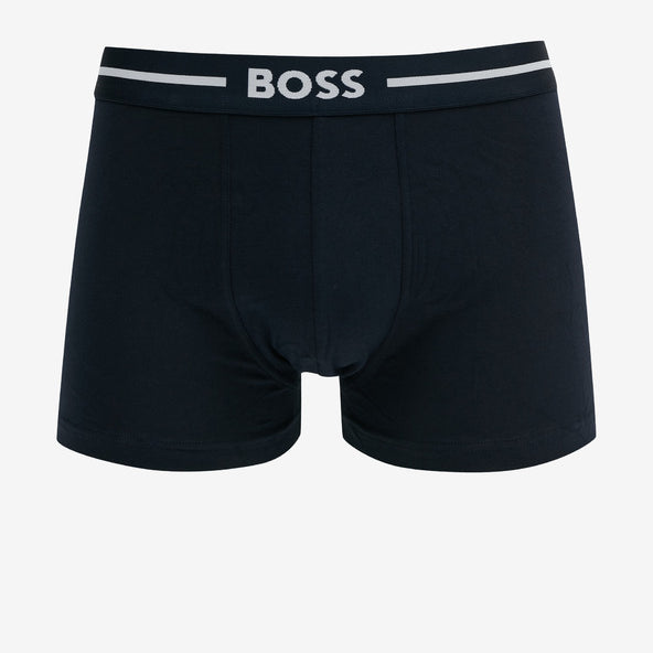 Boss 3 Pack of Stretch-Cotton Trunks - Blue, Black, Green