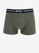 Boss 3 Pack of Stretch-Cotton Trunks - Blue, Black, Green