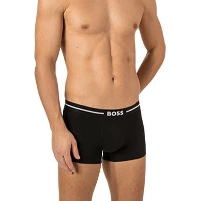 Boss 3 Pack of Stretch-Cotton Trunks - White/Orange/Black