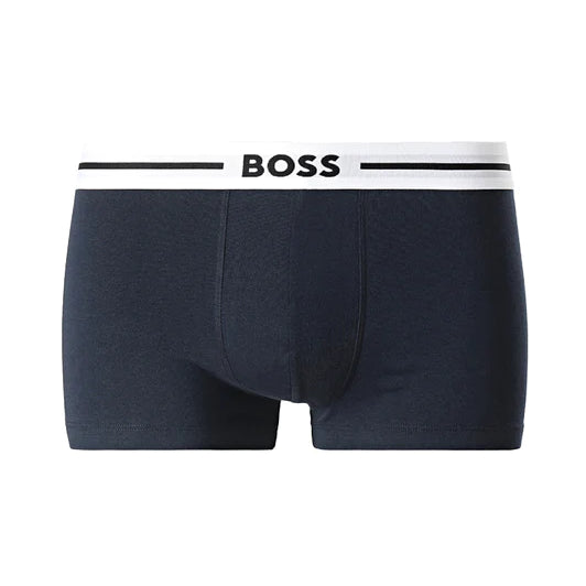 Boss 3 Pack of Stretch-Cotton Trunks - Blue/Burgundy/Grey