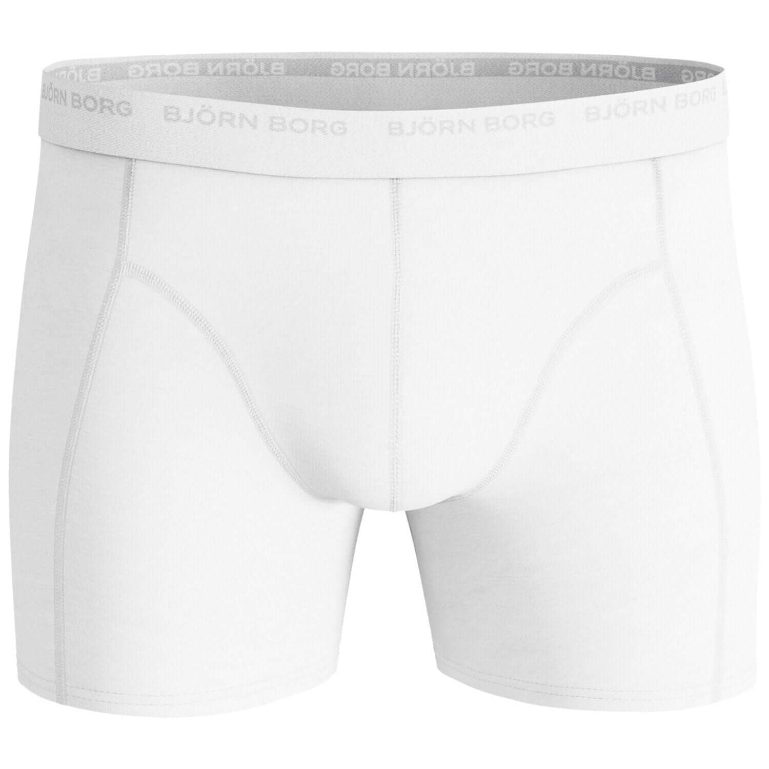 Björn Borg Solid Essential Boxer Shorts - 5PACK - Red/White/Black/Blue