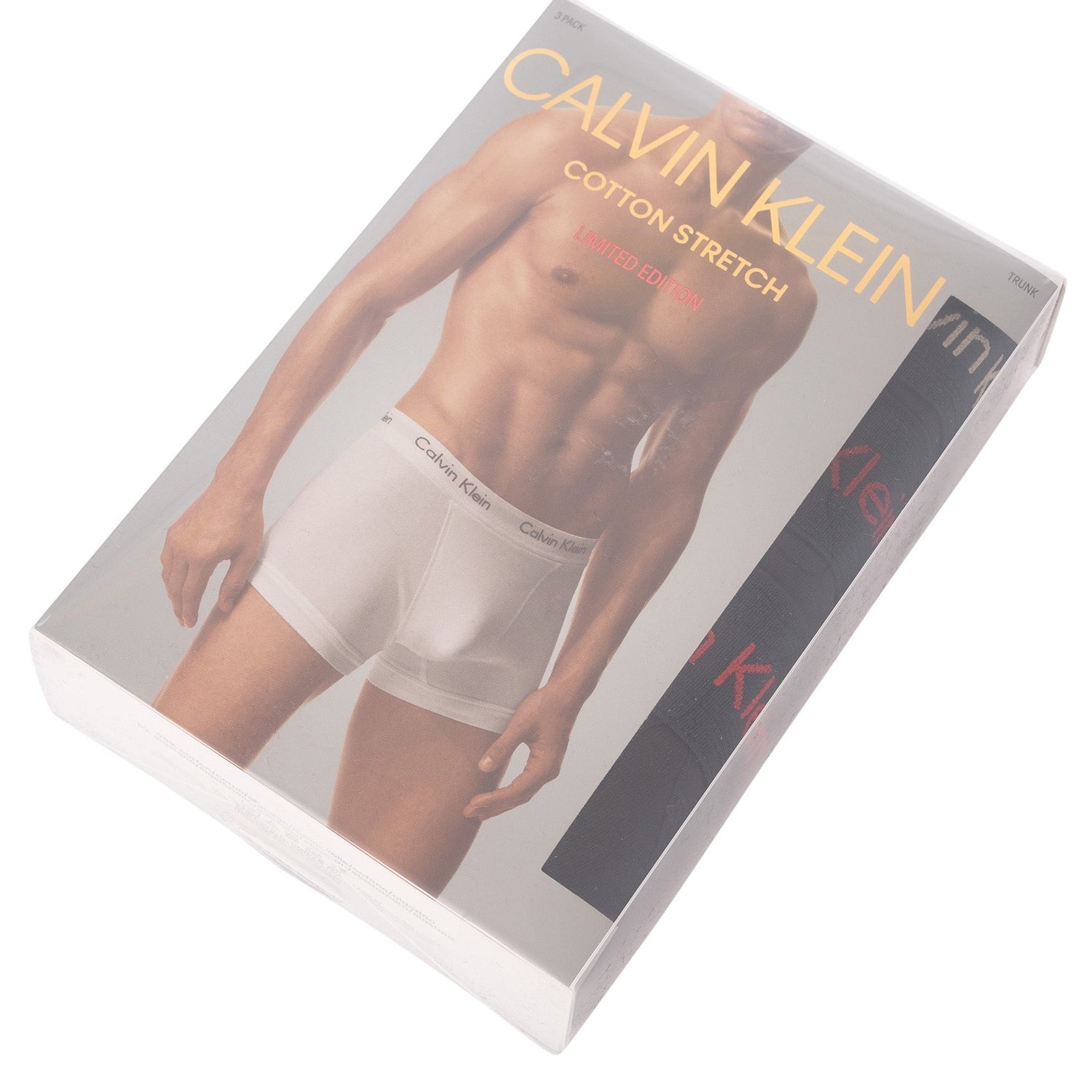 Calvin Klein 3 Pack Cotton Stretch Trunks - Black Multi