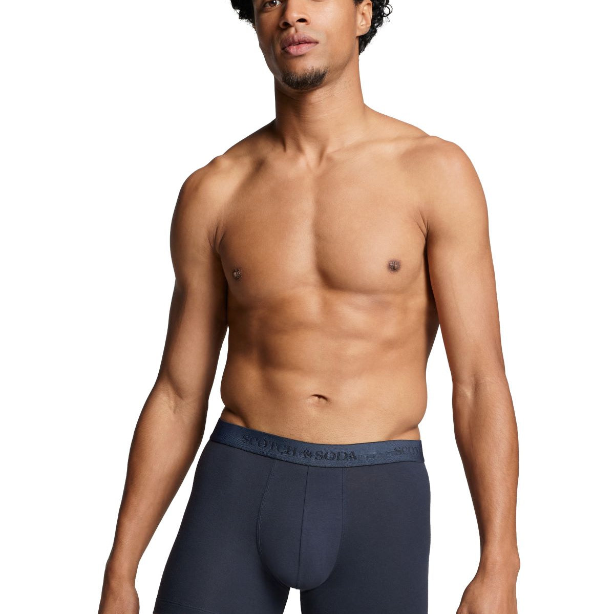 Scotch & Soda 3 Pack Men's Herringbone Boxer Shorts - Navy