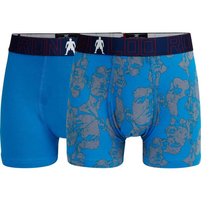 CR7 2-Pack Boy's Cotton Boxer Shorts Trunks - Multicolour -578