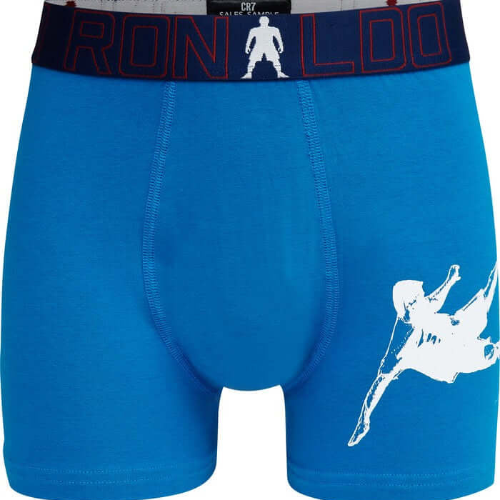 CR7 2-Pack Boy's Cotton Boxer Shorts Trunks - Multicolour -578