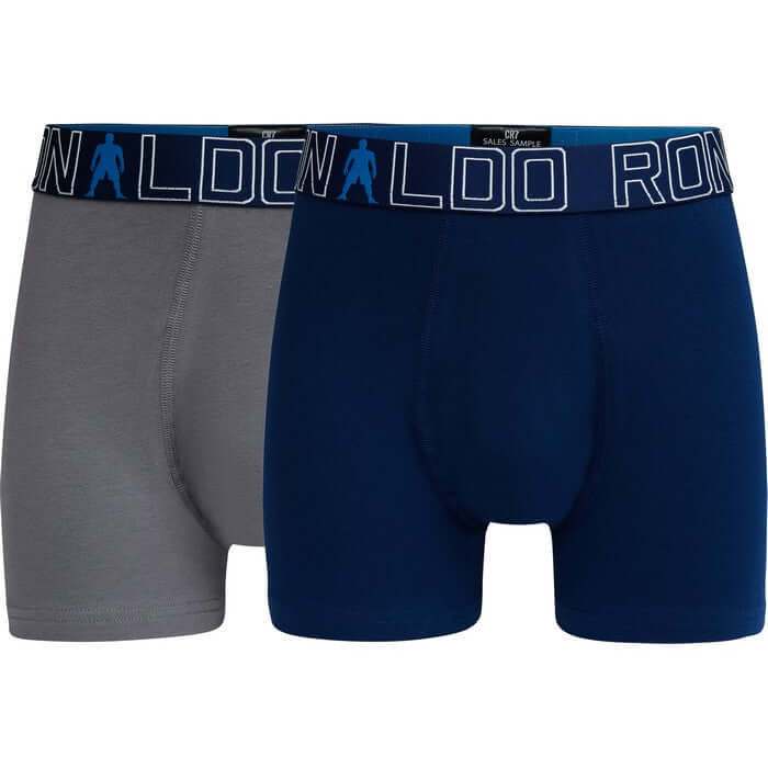 CR7 2-Pack Boy's Cotton Boxer Shorts Trunks - Multicolour 582
