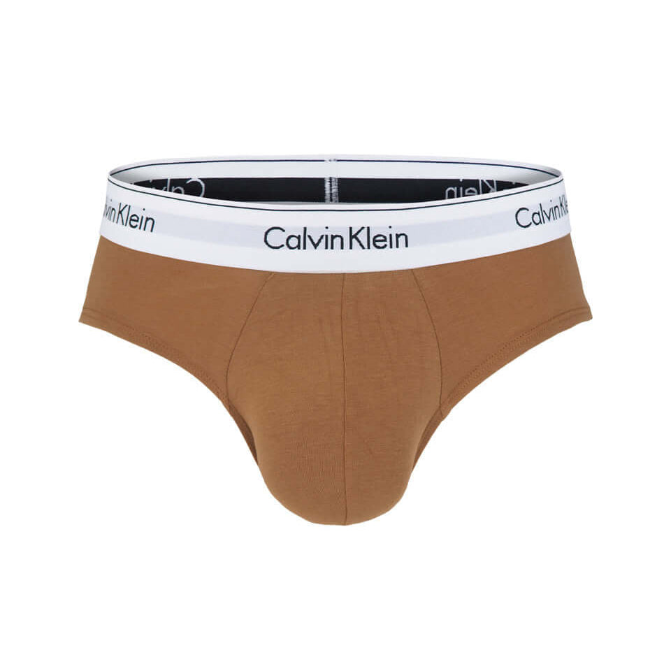 Calvin Klein 3 Pack Briefs - Modern Cotton (Black/ Woodland/ Sandalwood)