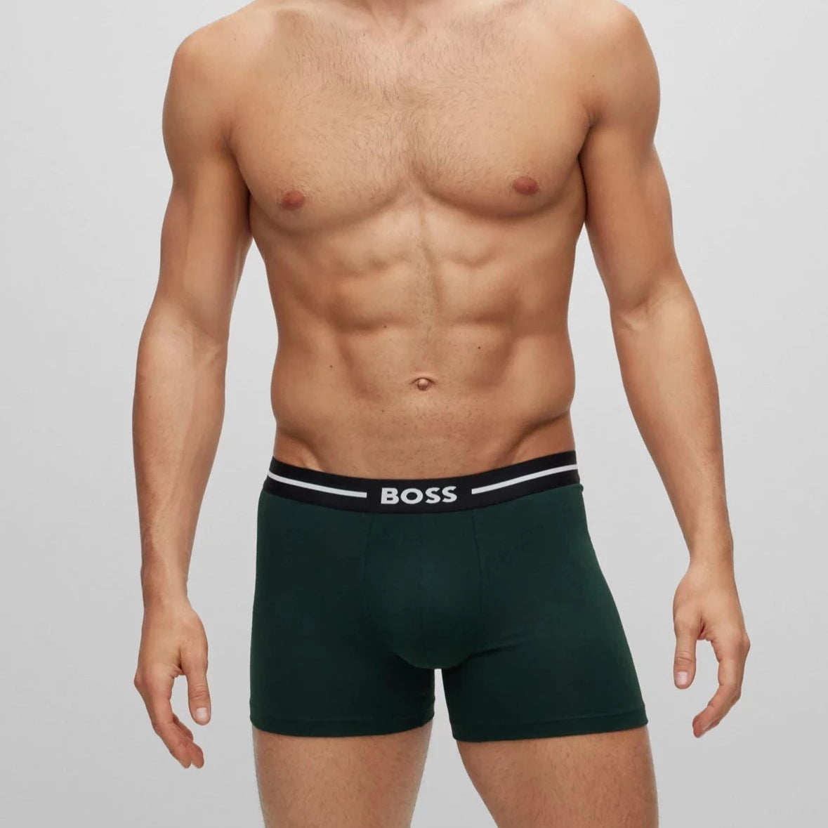 Boss 3 Pack of Stretch Cotton Boxer Briefs - BGN