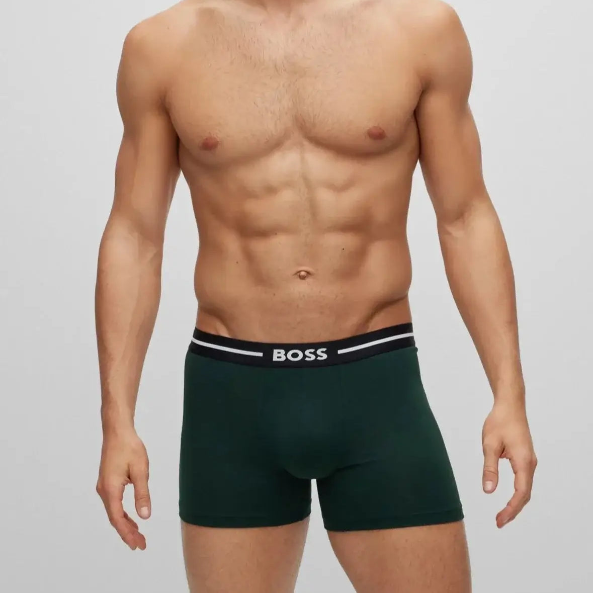 Boss 3 Pack of Stretch Cotton Boxer Briefs - BGN