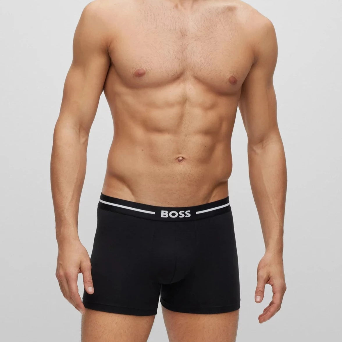 Boss 3 Pack of Stretch Cotton Boxer Briefs - BGN