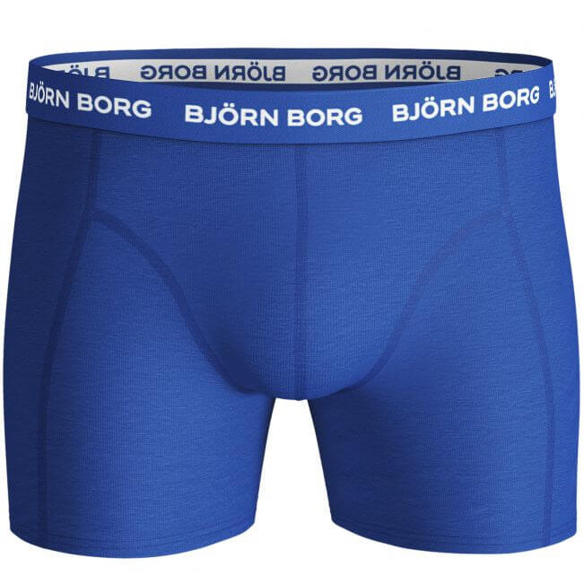 Björn Borg Solid Essential Boxer Shorts - 5PACK - BLUE DEPTHS