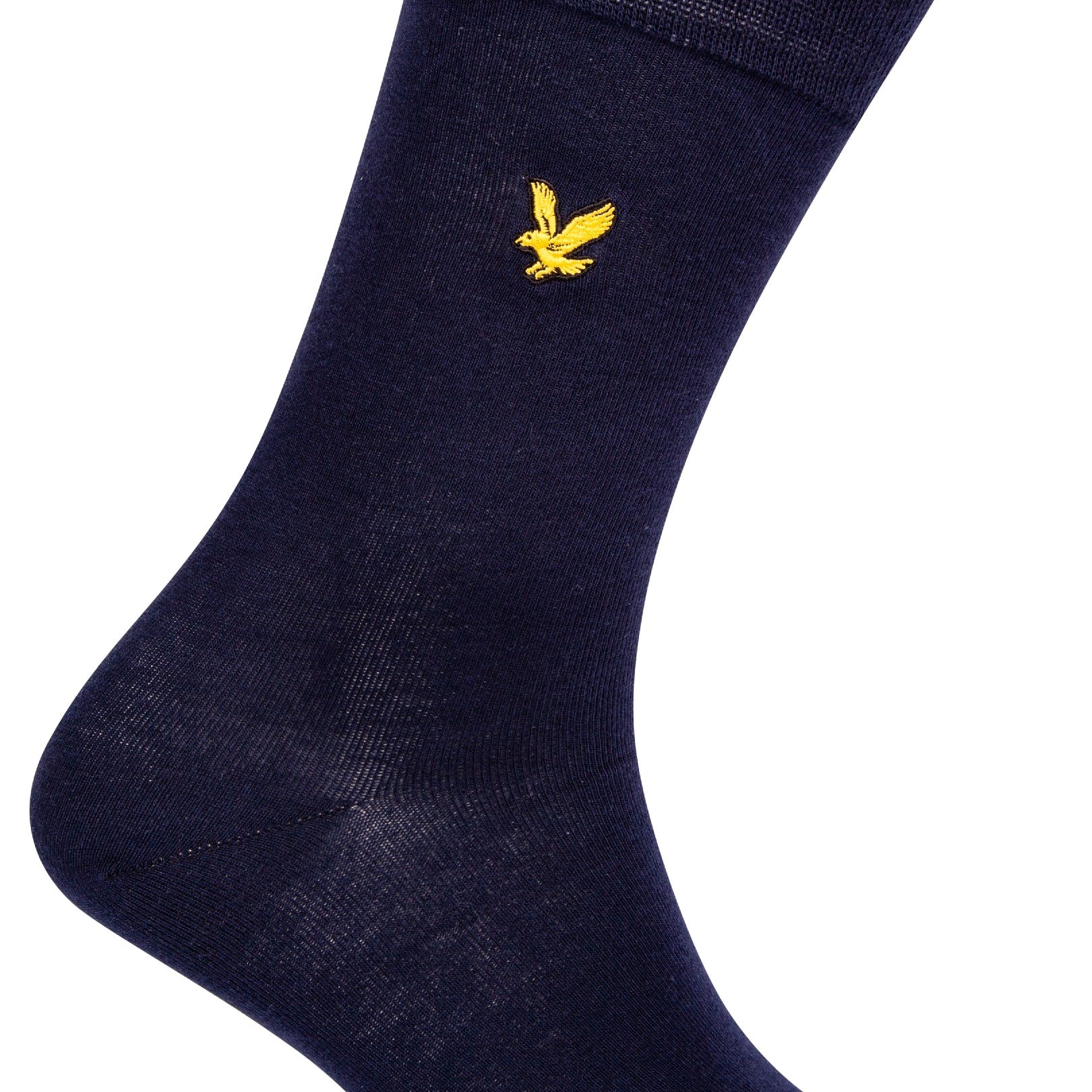Lyle & Scott 3 Pack Angus Socks with Eagle Embroidery - Peacoat