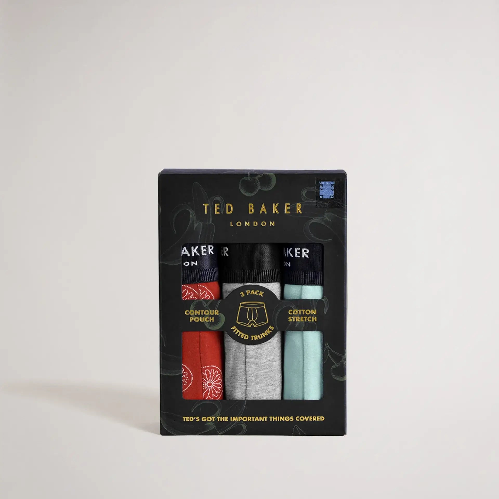 Ted Baker 3 Pack Fashion Cotton Stretch Trunks - Buuses