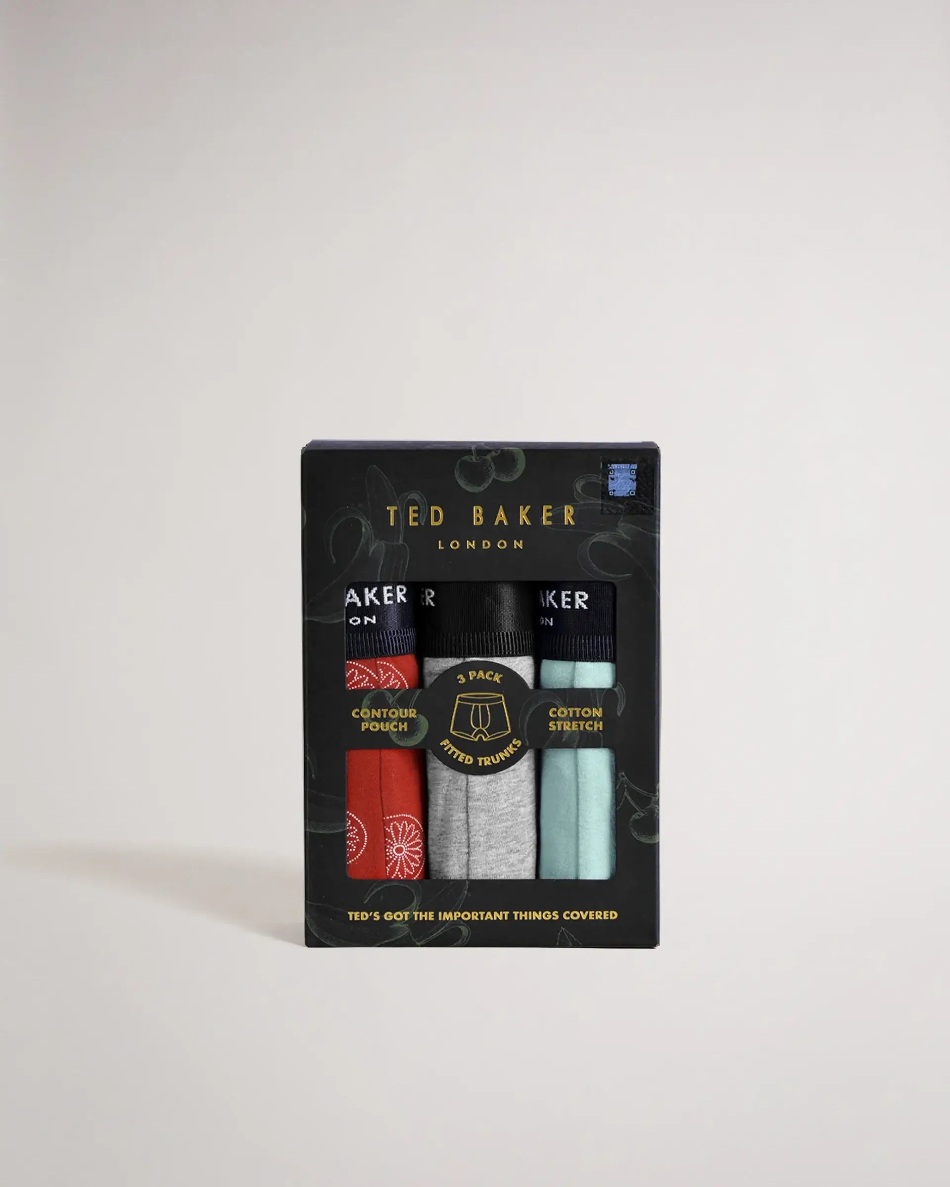 Ted Baker 3 Pack Fashion Cotton Stretch Trunks - Buuses
