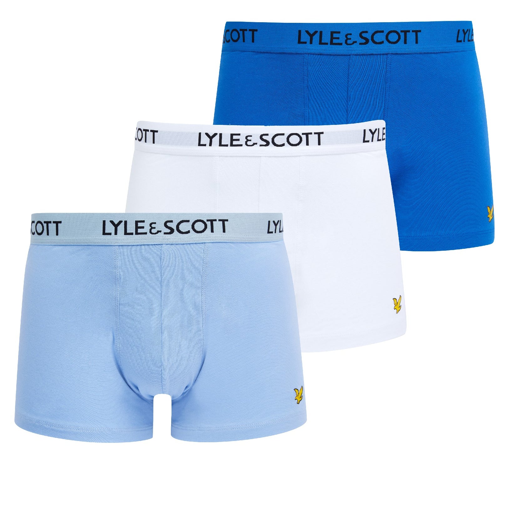 Lyle & Scott Barclays - 3 Pack Seasonal Men's Trunks - Blue / Light Blue / White