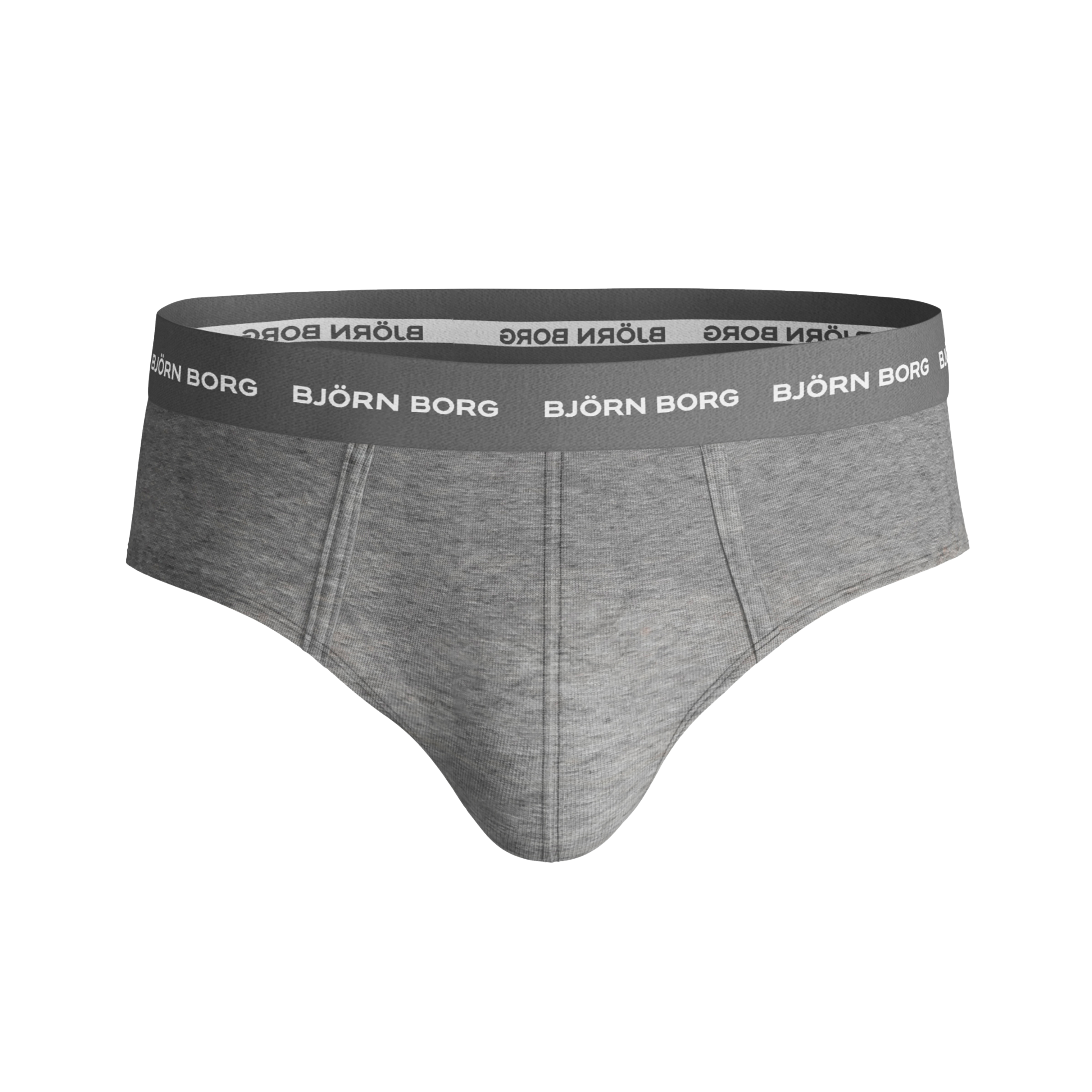 Björn Borg Solid Essential Briefs 3-pack - Black / White / Grey