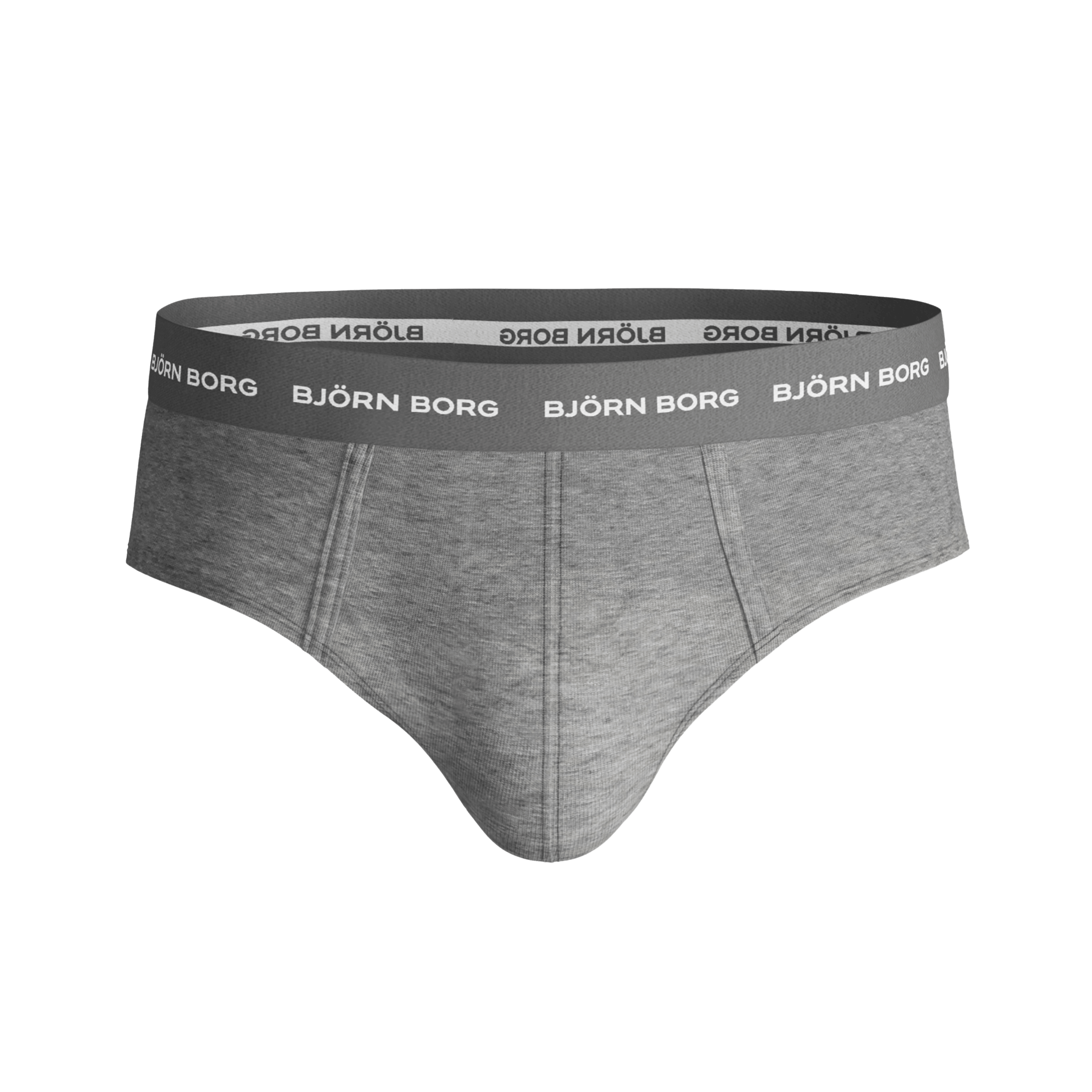Björn Borg Solid Essential Briefs 3-pack - Black / White / Grey