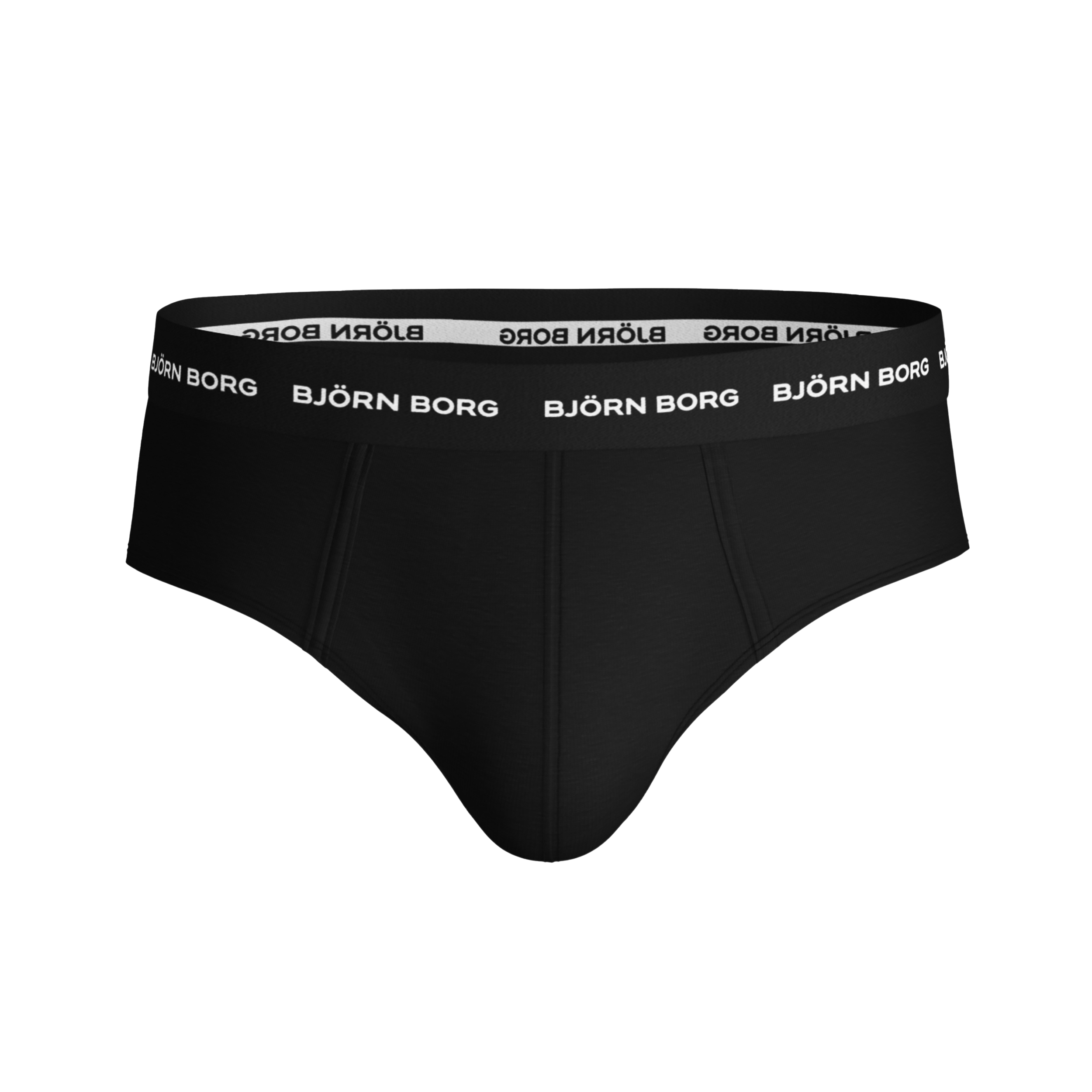 Björn Borg Solid Essential Briefs 3-pack - Black / White / Grey