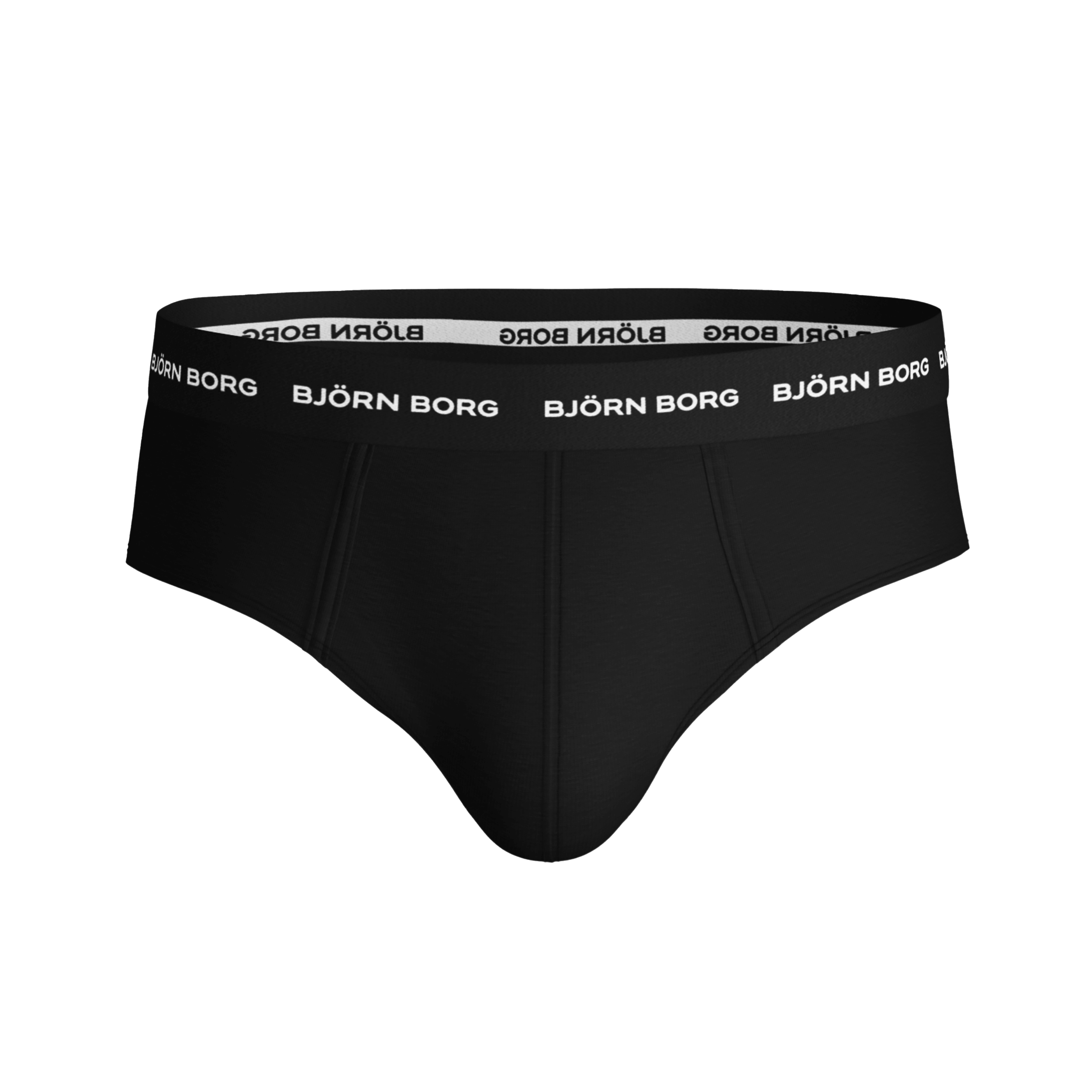 Björn Borg Solid Essential Briefs 3-pack - Black / White / Grey