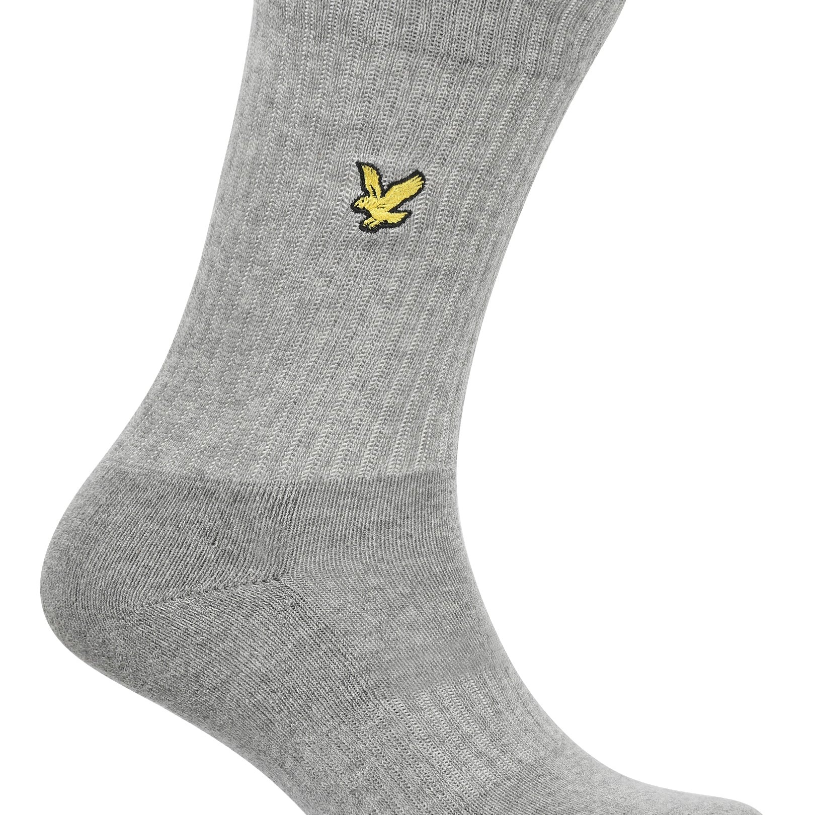 Lyle & Scott Men's 5 Pack Camdyn Sport Socks – Black, White, Grey & Peacoat