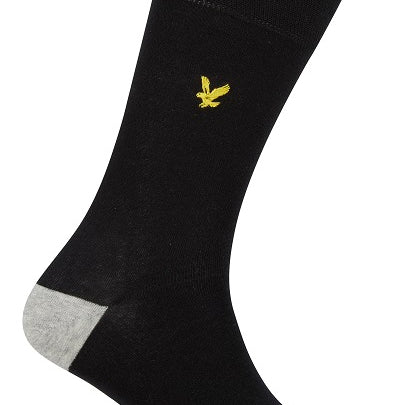 Lyle And Scott Mens Graham Five Pack Socks - Black/Blue