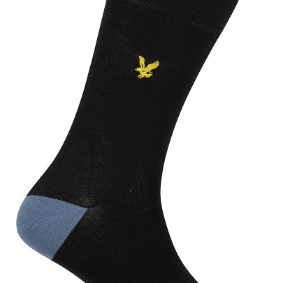 Lyle And Scott Mens Graham Five Pack Socks - Black/Blue