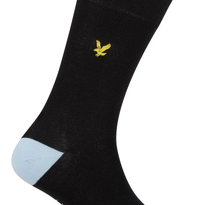 Lyle And Scott Mens Graham Five Pack Socks - Black/Blue