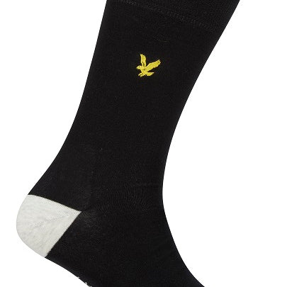 Lyle And Scott Mens Graham Five Pack Socks - Black/Blue