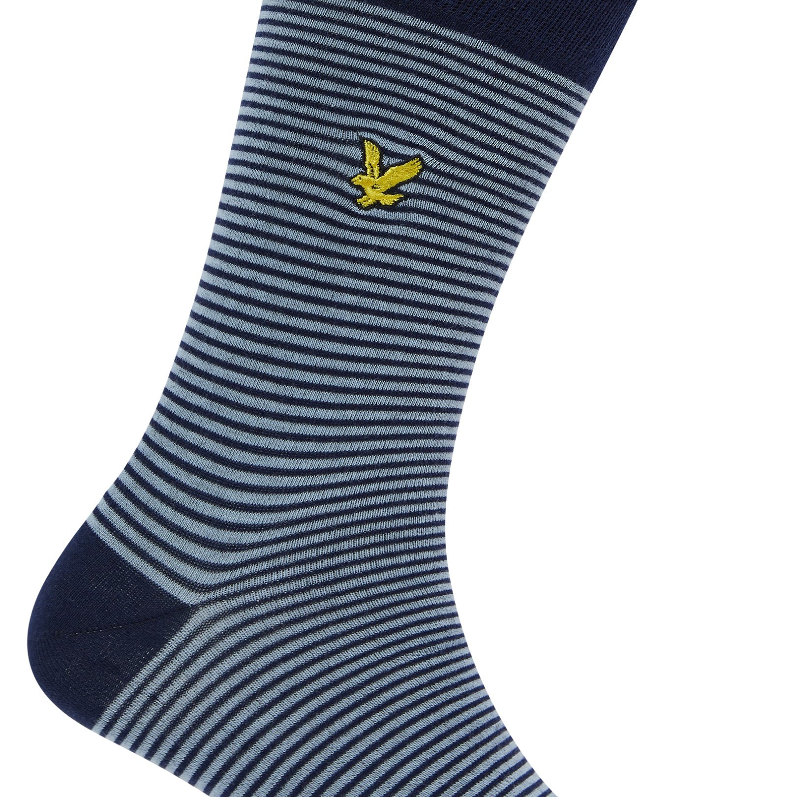 Lyle & Scott 5 Pack Mix Design Socks - Argyle/Chambray Blue/Stripe/Peacoat
