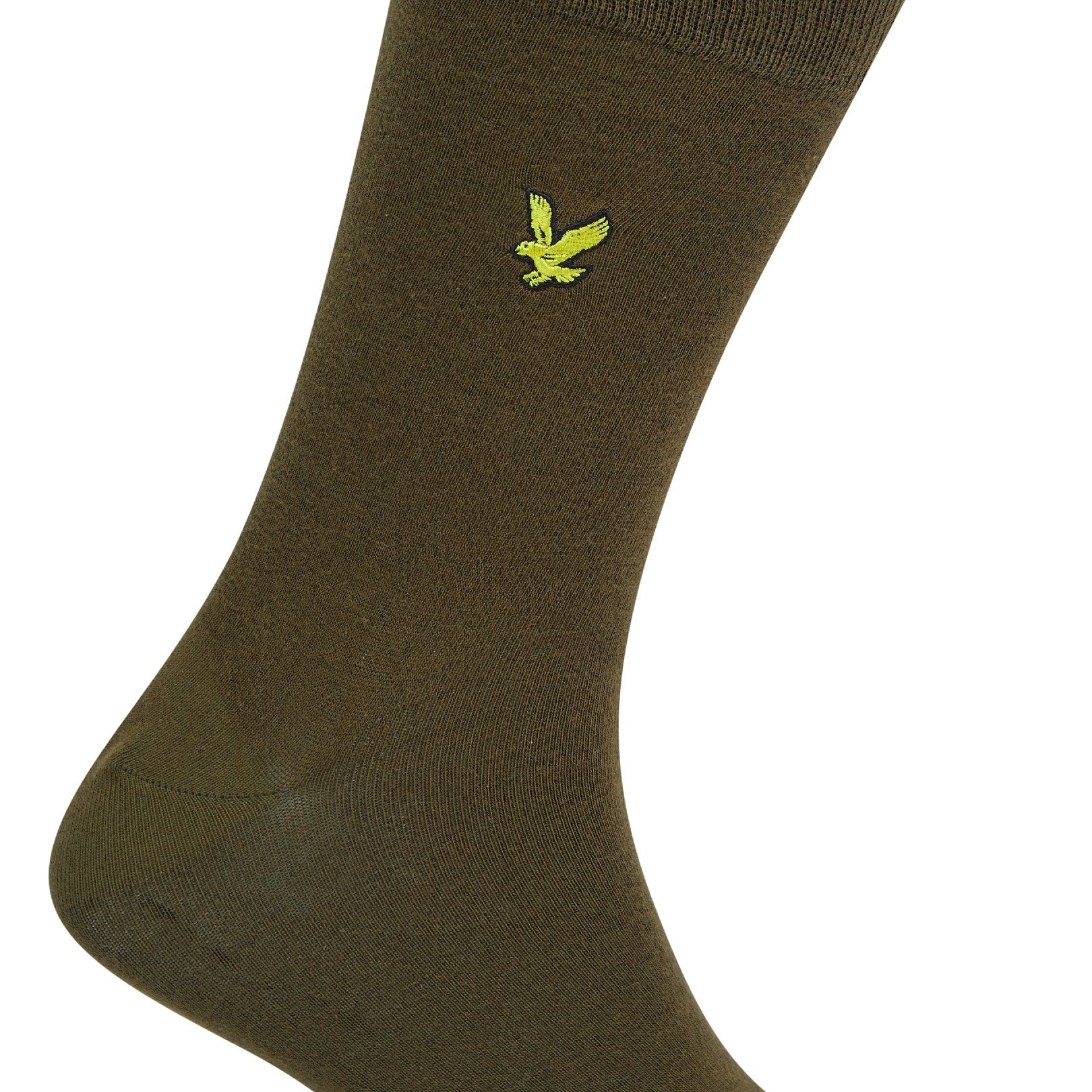 Lyle & Scott 5 Pack Mix Design Socks - Dark Olive-Argyle-Incense-Stripe-Black