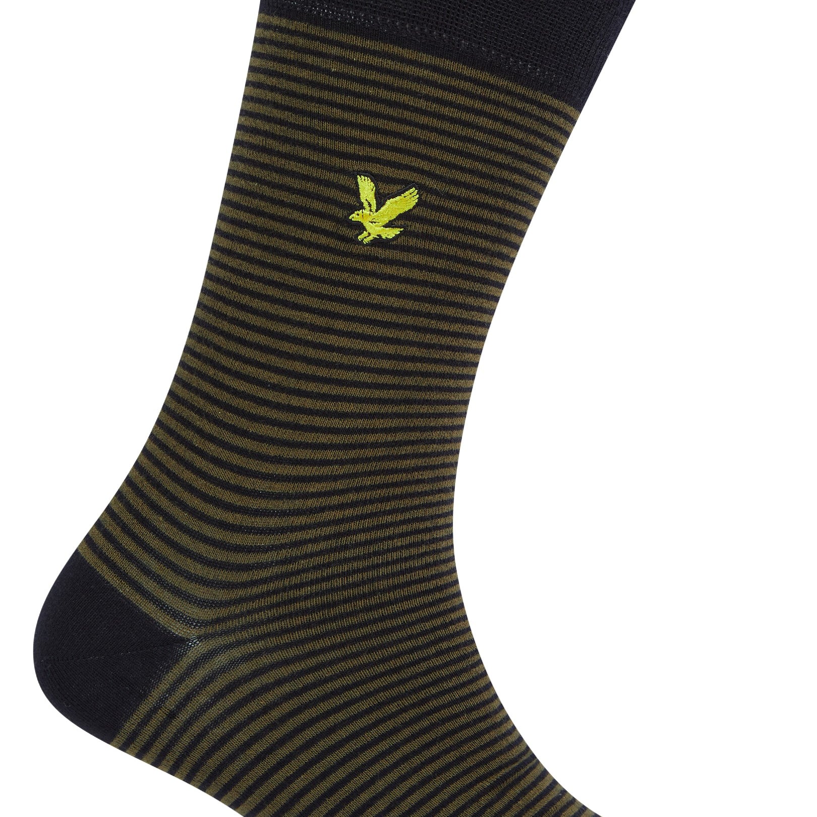 Lyle & Scott 5 Pack Mix Design Socks - Dark Olive-Argyle-Incense-Stripe-Black