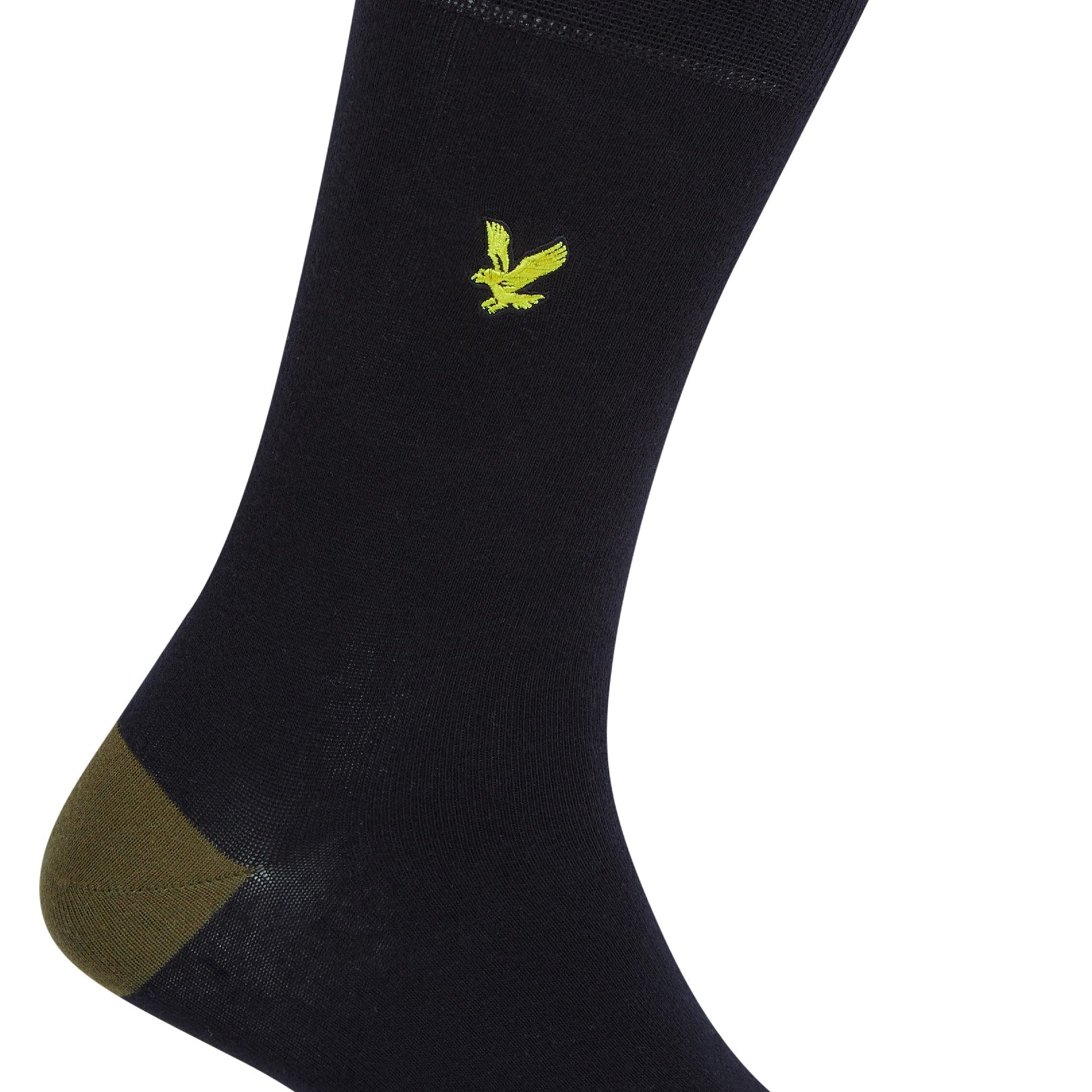 Lyle & Scott 5 Pack Mix Design Socks - Dark Olive-Argyle-Incense-Stripe-Black
