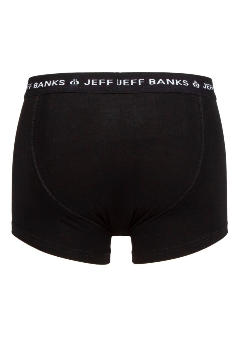 Jeff Banks 3 Pack Men’s Marlow Button Boxer Shorts – Black, Grey & White