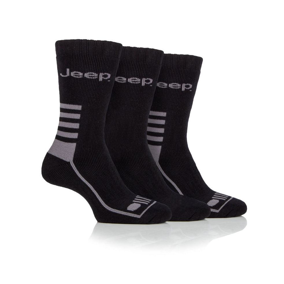 Jeep Mens Cotton Blend Boot Socks - 6-11 UK