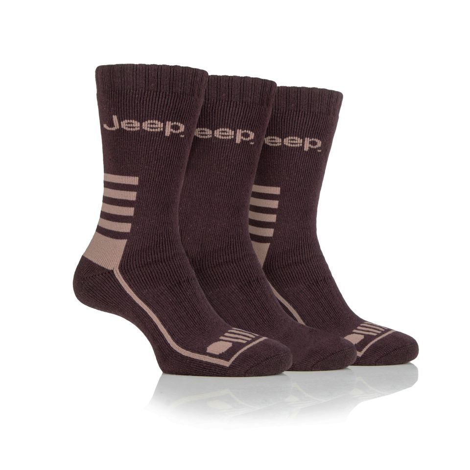 Jeep Mens Cotton Blend Boot Socks - 6-11 UK