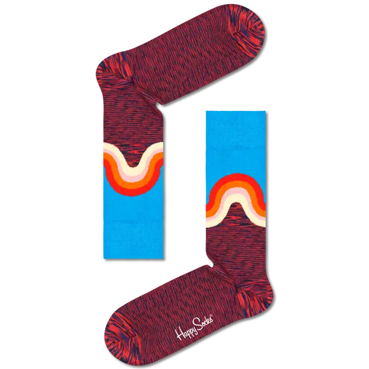 Happy Socks - Jumbo Wave - Red