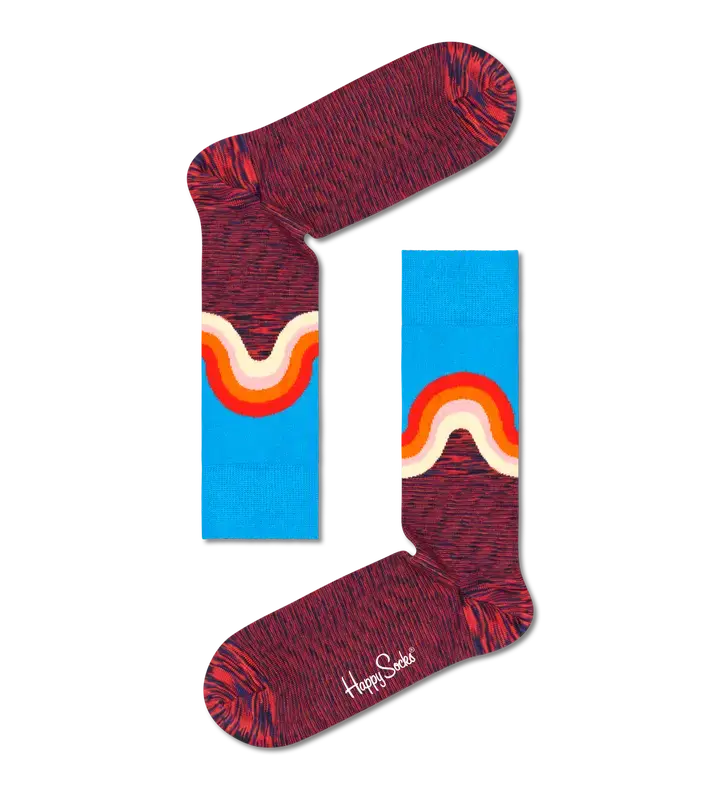 Happy Socks - Jumbo Wave - Red
