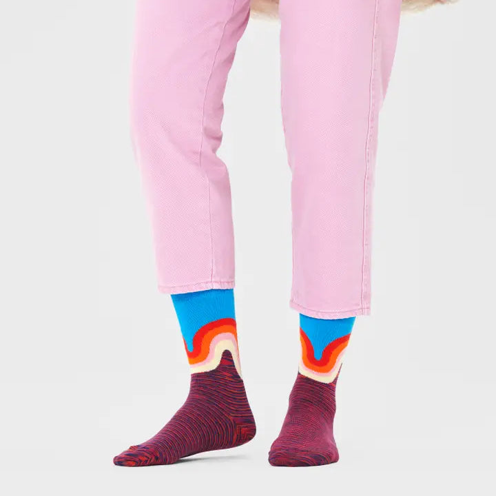 Happy Socks - Jumbo Wave - Red