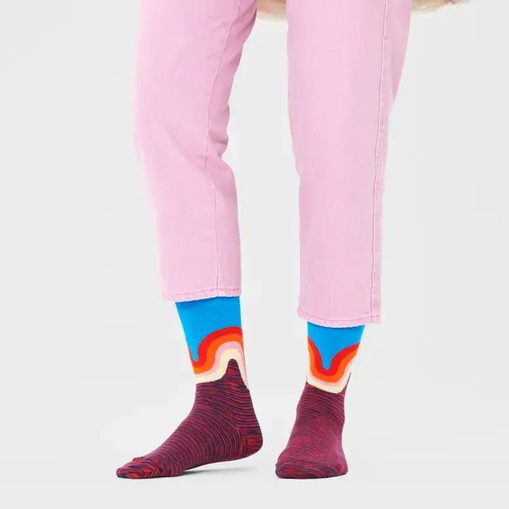 Happy Socks - Jumbo Wave - Red