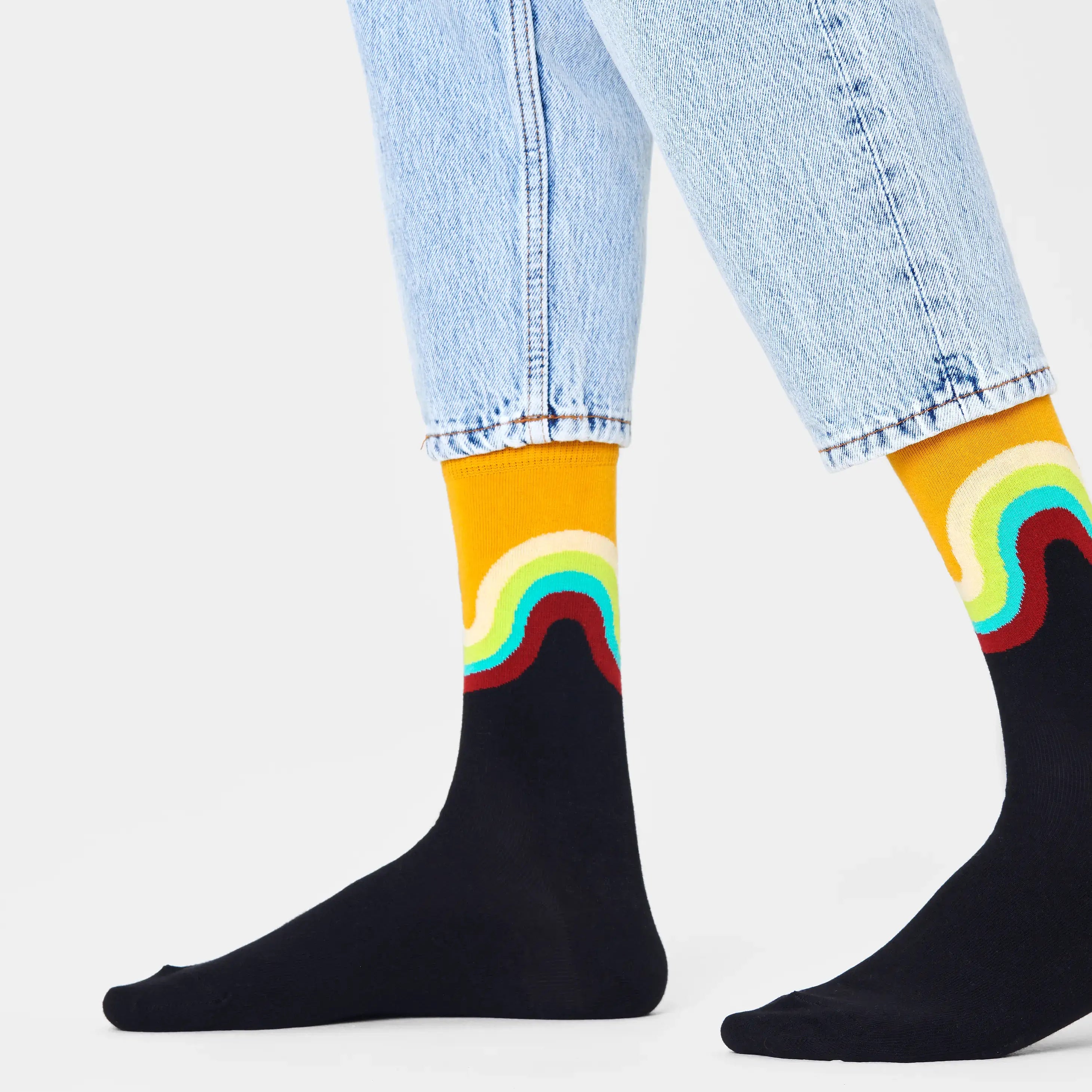 Happy Socks - Jumbo Wave - Black