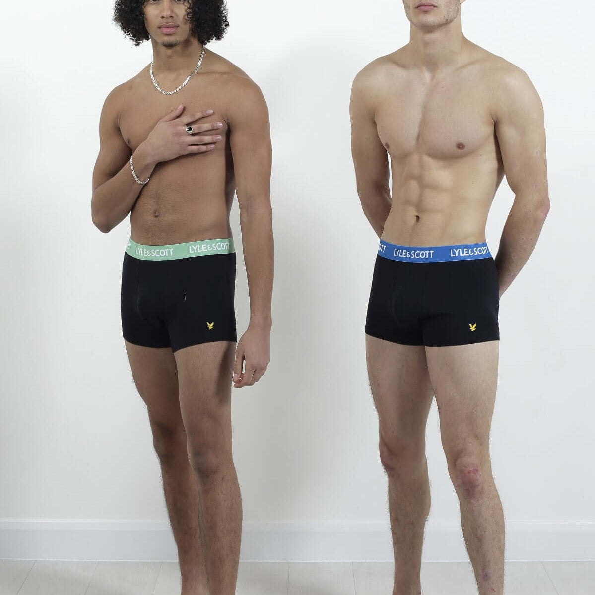 Lyle & Scott 5 Pack Miller Men's Trunks - (Peacoat/White/Arona/Teal/Blue)