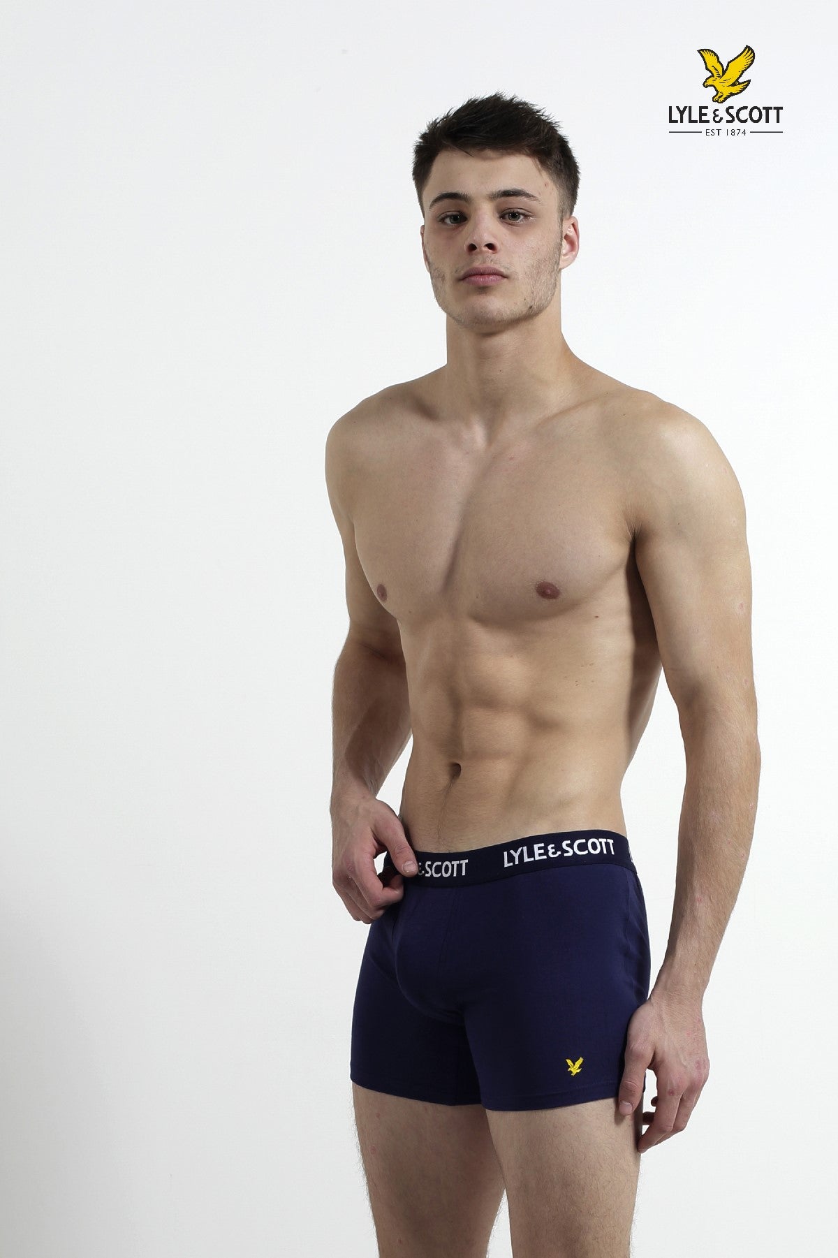 Lyle & Scott 5 Pack Miller Men's Trunks - (Peacoat/White/Arona/Teal/Blue)